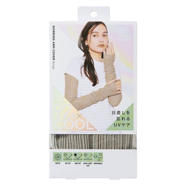 COGIT Sun Block LAB 防曬袖套 65cm（波紋款-象牙白/波紋款-黑色/皺褶款-米色/皺褶款-黑色） COGIT, 防曬袖套, 長版袖套, UV袖套, 涼感袖套, 機車防曬, 夏季防曬配件