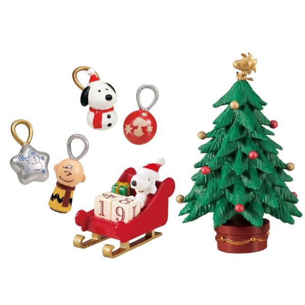SNOOPY's Christmas Night 聖誕節公仔 史努比,RE-MENT,日本正版,微型公仔,聖誕限定,SNOOPY 聖誕,交換禮物,公仔收藏,療癒擺飾,袖珍玩具,隨機公仔