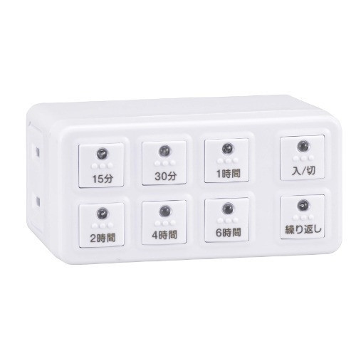 OHM電機 按鍵式定時插座 HS-AB6H OHM電機, 定時插座, 按鍵式插頭, 自動斷電插座, 節能插座, 防過充, 日本插座, 定時器插座, 家用電源控制, 節能家電, 省電插頭, 安全插座