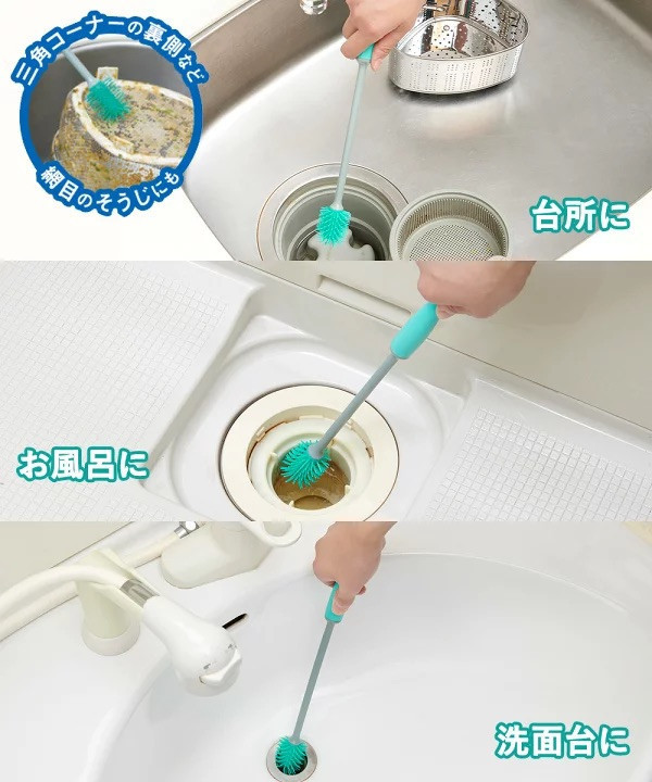 Cogit 排水管清潔職人系列（排水口清潔刷/可彎式排水管刷/五段刷毛排水管刷/3m排水管刷/排水管毛髮清潔棒 2種入） Cogit, 排水管清潔, 排水口刷, 可彎式刷, 3m排水管刷, 毛髮清潔棒, 日本家事工具, 管線清潔, 厨房排水口, 浴室排水清潔