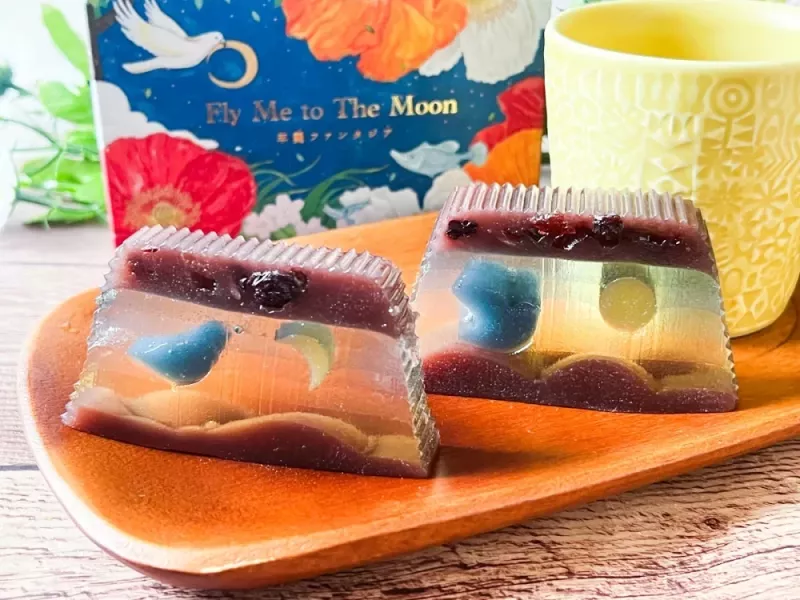 日本 長門屋本店 羊羹幻想曲 Fly Me to The Moon 和菓子 禮盒 送禮推薦 七夕 中秋節 夢幻 藝術品 甜點 點心【小福部屋】 