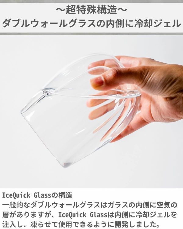 【7月預購】IceQuick Glass 冰結冷凝玻璃杯 300ml 夏天必備 結冰杯 啤酒 咖啡 氣泡飲 果汁 出遊 保冷 保冰 結凍 