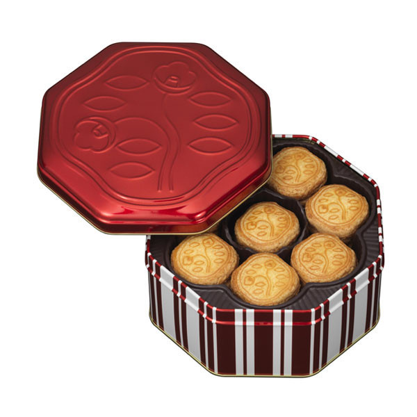 資生堂パーラー 花椿鐵盒餅乾（24枚/48枚） 資生堂パーラー, 花椿餅乾, 日本餅乾, 昭和復刻, 奶油餅乾, 日本禮盒, 伴手禮, 鐵盒餅乾, 洋菓子, 新年禮盒, 企業採購, 日本甜點, 下午茶餅乾, 禮盒推薦