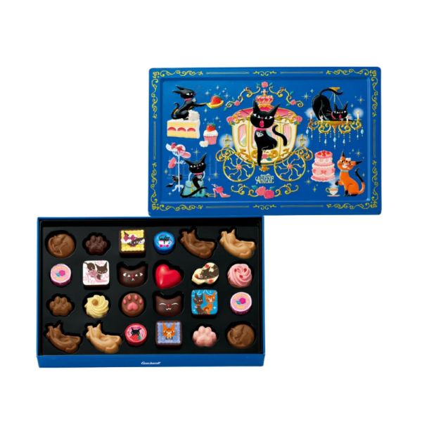 ANGEGE 2026年黑貓巧克力禮盒（多邊形鐵盒10入/長方形鐵盒10入/13入鐵盒/24入鐵盒/限量福袋組） Goncharoff, ANGEGE, 黑貓巧克力, 情人節禮盒, 日本巧克力, 鐵盒巧克力, 貓咪禮盒, 情人節限定