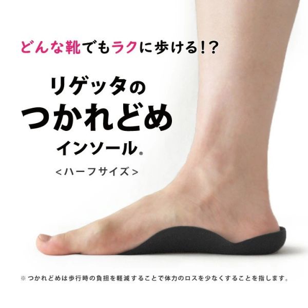 日本製 Re:getA Loupein 腳底支撐鞋墊 機能省力鞋墊 減壓鞋墊 足弓 站姿 半截 疲勞 痠痛 行走 無負擔【小福部屋】 