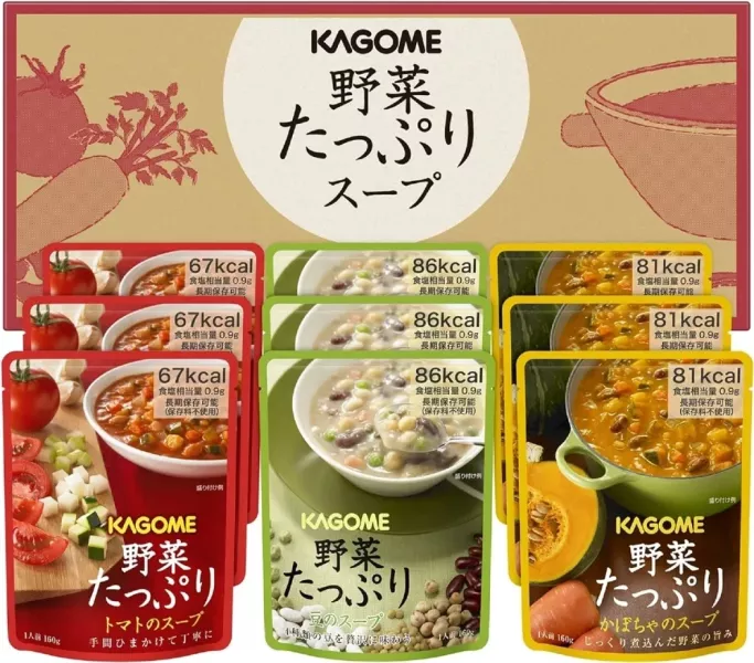 日本 Kagome 蔬菜補給食物包 3種9食 長效期食品 雜炊 未開封 保存4年 登山 地震 避難 防災口糧【小福部屋】 