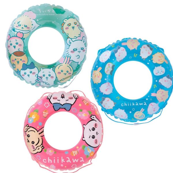 吉伊卡哇 夏日游泳圈(60cm/70cm/90cm) 吉伊卡哇, ちいかわ, 烏薩奇, 夏日游泳圈, 日本泳圈, 漂浮圈, 戲水用品, 泳池玩具, 海邊必備, 兒童泳圈, 青少年泳圈