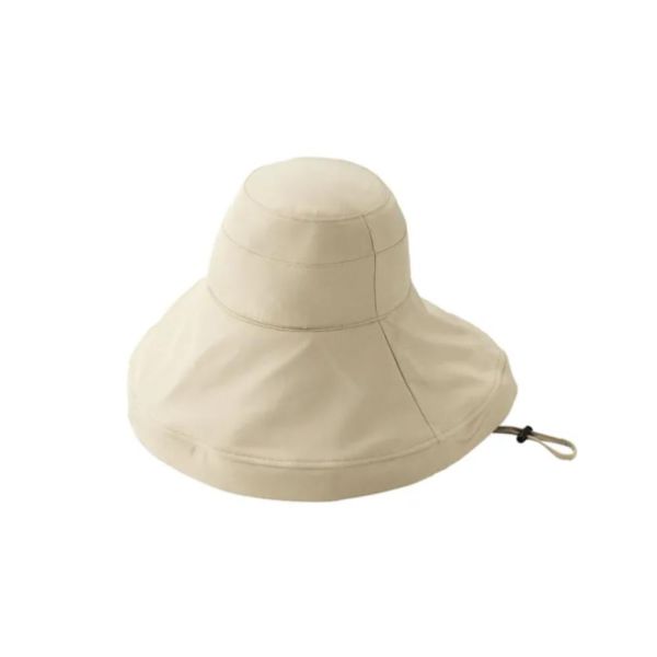 COGIT Sun Block LAB 大帽簷防曬帽（米色/黑色） COGIT, 防曬帽, 大帽簷帽, 遮陽帽, 小臉帽, 戶外防曬, 夏季帽子