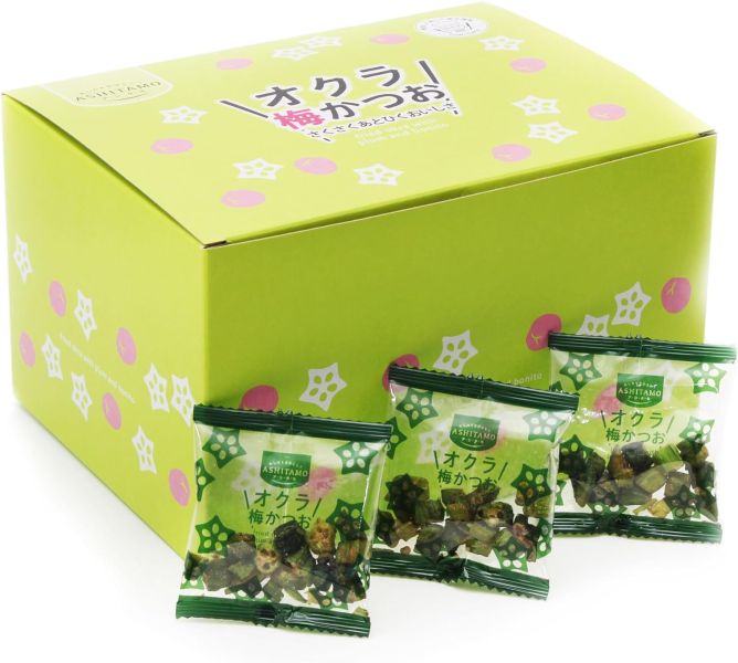 【多入組】日本 ASHITAMO 酥脆秋葵乾 梅子 柴魚 鹽味 海苔 紀州梅 酸甜 酥脆 爽口 秋葵乾 蔬菜乾 水果乾【小福部屋】 