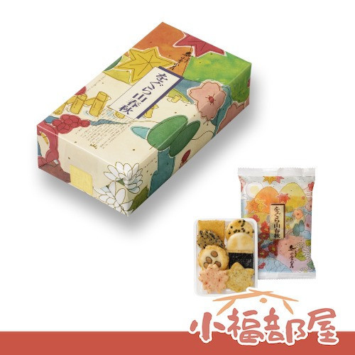 【山春秋8袋/1袋8枚】日本原裝 京都名產 小倉山莊 禮盒 仙貝 年節伴手禮物【小福部屋】 小倉山莊,日本京都仙貝,山春秋,年節伴手禮,週週到貨,日本直送,日本代購