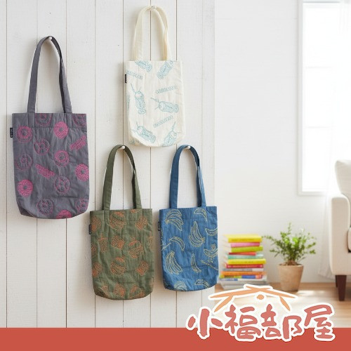 AND PACKABLE 刺繡手提包 (ハンバーガー/クリームソーダ/ドーナツ/バナナ) 日本托特包,AND PACKABLE 手提包,刺繡購物袋,防水運動袋,多功能手提包,露營收納袋,日系文藝包,購物提袋,日本原裝包袋,萬用托特包