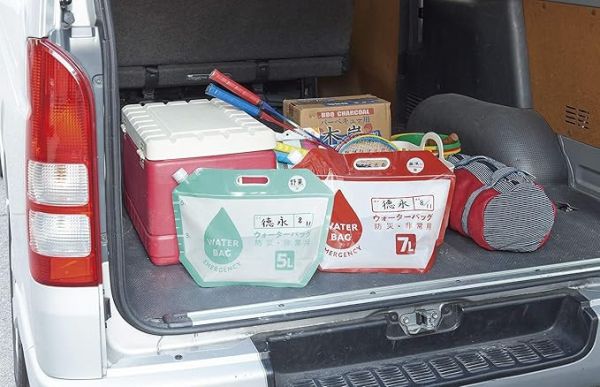 Cogit 防災水袋 Water Bag Emergency 2本/組 Cogit, 防災水袋, 儲水袋, 折疊水袋, 停水備用, 防災用品, 緊急儲水, 戶外水袋, 地震準備, 露營儲水