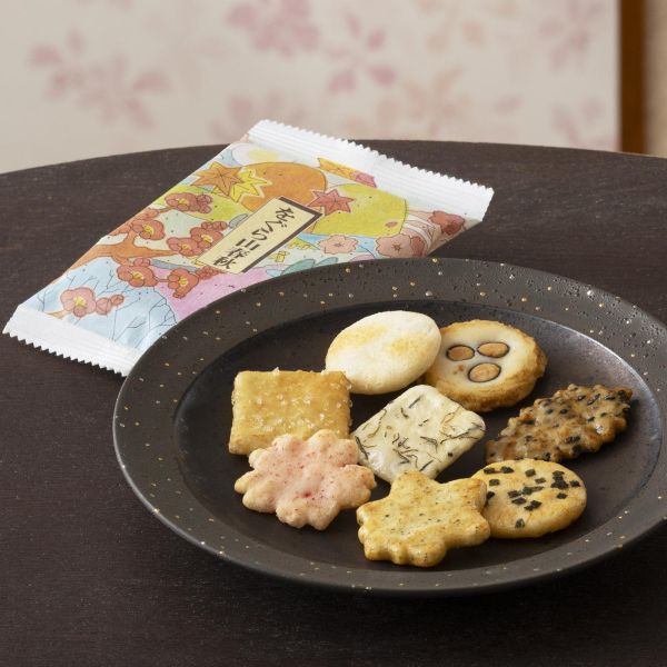 小倉山莊 山春秋系列（袋裝5包/袋裝10包/袋裝20包/迷你化妝箱/化妝箱/小禮盒/中禮盒/大禮盒/特中禮盒/特大禮盒） 小倉山莊, 山春秋, 京都米菓, 日本仙貝禮盒, 京都伴手禮, 日本米果, 長輩送禮