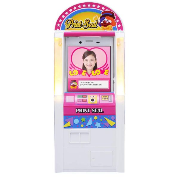 日本 TAKARA TOMY 青春大頭貼機 我の大頭貼相館 青春印表機 y2k 千禧年 復古風手機支架 TAKARA TOMY,青春大頭貼機,復古風,手機支架,y2k