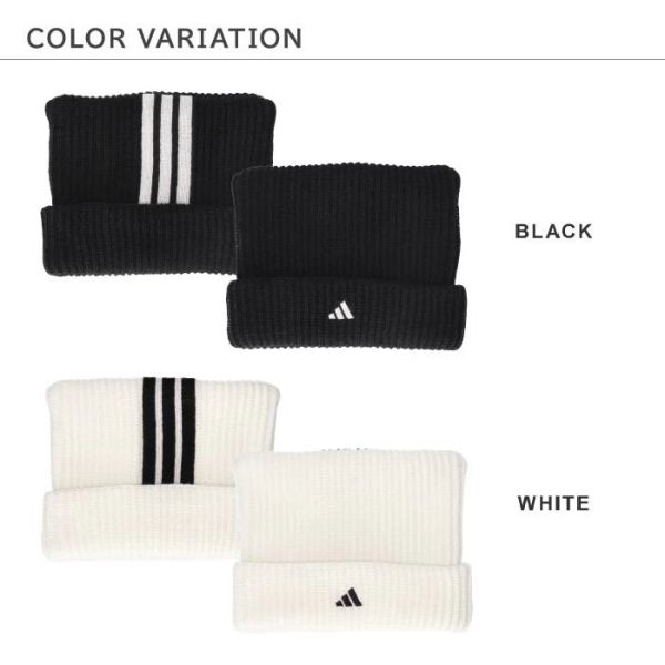 Adidas 貓耳針織帽(黑色/白色) adidas 貓耳帽,貓耳針織帽,日本毛帽,冬季保暖帽,可愛貓耳毛帽,男女通用毛線帽,交換禮物推薦,秋冬穿搭,運動風毛帽,針織保暖帽,聖誕禮物