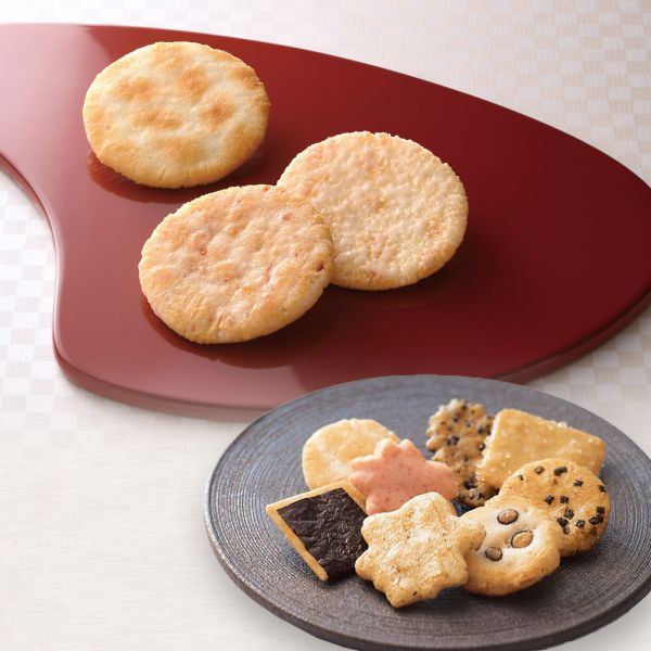 小倉山莊豪華禮盒 山春秋12袋＋定家的月30袋/組 小倉山莊, 山春秋, 定家的月, 京都米菓, 日本禮盒, 過年送禮, 雙鐵盒禮盒, 年節伴手禮