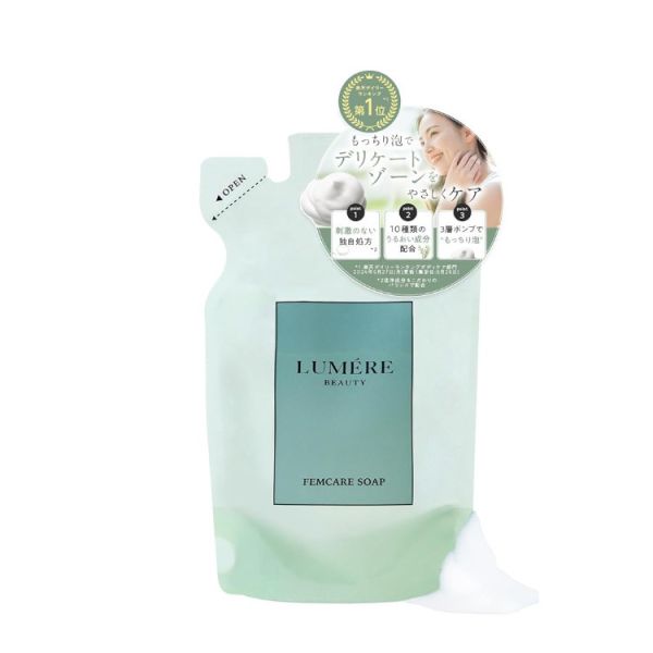 LUMERE BEAUTY 日本製 私密處清潔露 150ml LUMERE BEAUTY, 私密處清潔露, 日本製清潔液, 私密清潔泡沫, 敏感肌專用清潔, 私密呵護, CICA清潔, 泡沫潔膚露, 日本樂天暢銷, 女性私密保養
