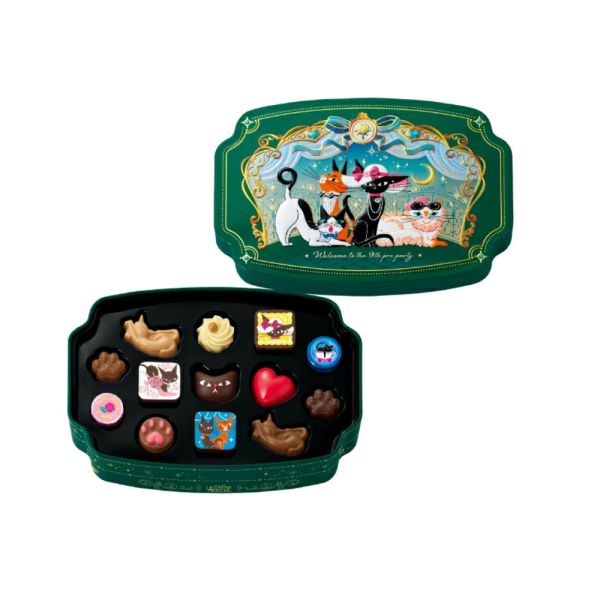 ANGEGE 2026年黑貓巧克力禮盒（多邊形鐵盒10入/長方形鐵盒10入/13入鐵盒/24入鐵盒/限量福袋組） Goncharoff, ANGEGE, 黑貓巧克力, 情人節禮盒, 日本巧克力, 鐵盒巧克力, 貓咪禮盒, 情人節限定