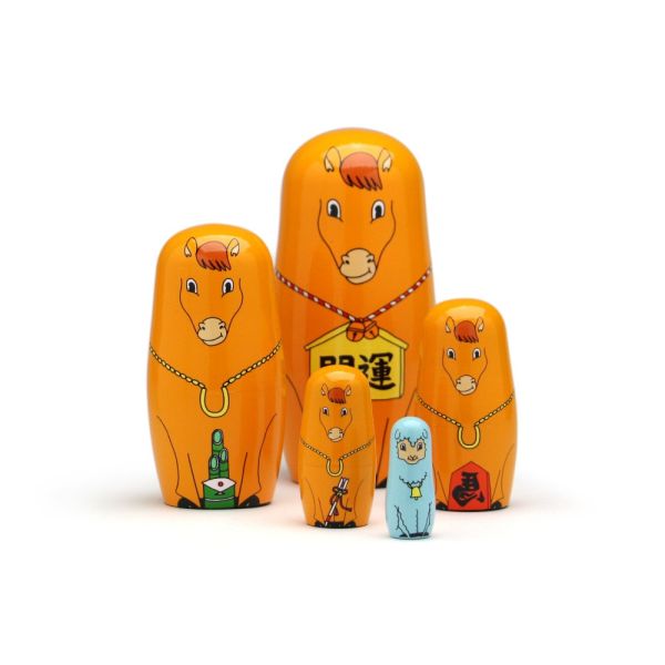 MIDORI KOMATSU 2026午年限定馬造型套娃 午年,馬造型套娃,日本干支,新年擺飾,MIDORI KOMATSU,日本文創,DETAIL INC,開運禮物,交換禮物,日本限定
