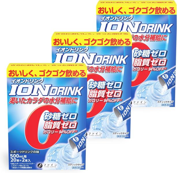 日本製 FINE ION DRINK電解質補充飲 運動飲料 粉末 超值 電解質 路跑 運動 補充 流汗 防中暑 我英聯名【小福部屋】 