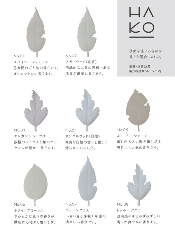 薰壽堂 HAKO 和紙香（盒裝5入/盒裝6入/單片裝5入/專用阻燃墊） HA KO, 和紙香氛, 薰香葉片, 沈香, 白檀, 茉莉花香, 居家香氛, 日本香氛