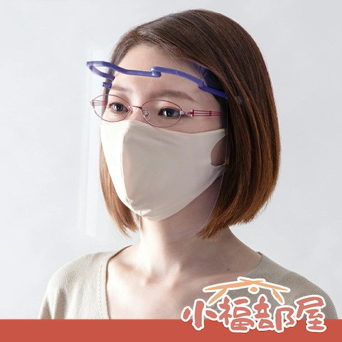 CHARMANT 日本製 前額式貓耳面罩 日本製防護面罩, 人體工學面罩, 髮箍式防護罩, 透明防護面罩, 可清洗防護面罩, 重複使用面罩, 工作防護面罩, 輕巧舒適面罩, 眼鏡可配戴面罩, L號S號防護面罩