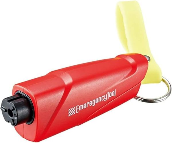 Cogit 緊急用2合1車用逃脫工具 Cogit, 車用破窗器, 緊急逃生工具, 剪安全帶, 車用防災, 車內備品, 側窗破窗器, 脫困工具, 日本防災用品, 車用安全