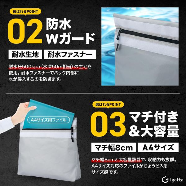 【防災士監修】Igatta 防火防水收納袋 耐火袋 防火袋 防災 火災 災害 防災必備品 A4防火袋 災害儲備袋 證件印章收納【小福部屋】 