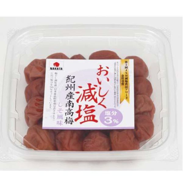 NAKATA 紀州南高梅 減鹽3％ 250g/盒 