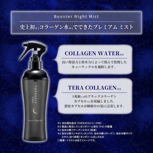 日本 THERATIS 夜間護髮精華噴霧 220ml LDK推薦 膠原蛋白 潤澤 毛躁 分叉 晚安香 柔順光澤【小福部屋】 