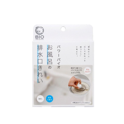 Cogit 日本製 BIO 排水孔防霉滅臭 3枚入 Cogit, BIO 防霉, 排水口, 日本清潔小物, 無氯除味, Power Bio, 浴室防霉, 排水孔清潔, 日本家事用品, 防霉片