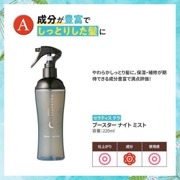 日本 THERATIS 夜間護髮精華噴霧 220ml LDK推薦 膠原蛋白 潤澤 毛躁 分叉 晚安香 柔順光澤【小福部屋】 