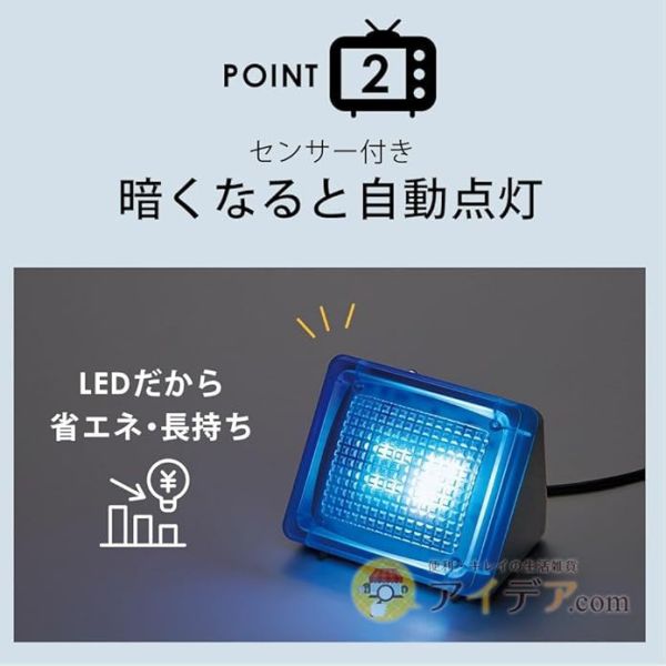 Cogit 感應式防盜假電視燈 Cogit, 防盜燈, 假電視燈, 居家安全, 外出防盜, 感應燈, USB照明, 夜間防護, 日本防災用品, 自動亮燈