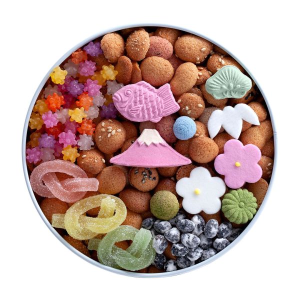 銀座 菊廼舎 鐵盒餅乾禮盒 (馬年限定 170g/富士山 180g/鯛魚 70g/冬季限定 流星 70g/特選小禮盒 340g/馬年限定 170g＋富士山 180g/馬年限定 170g＋特選禮盒 340g) 菊廼舎,冨貴寄,日本和菓子,東京伴手禮,鐵盒餅乾,日本禮盒,馬年限定,富士山禮盒,新年禮盒,年節伴手禮,金平糖,日本名產