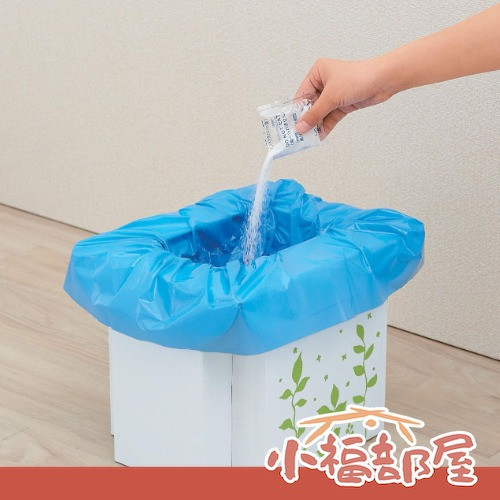 Cogit 日本製 緊急用簡易廁所（組裝式簡易馬桶/廁所凝固劑 500g/廁所袋 10回份） Cogit, 簡易廁所, 緊急馬桶, 凝固劑, 防災用品, 車用廁所, 停水備品, 應急用品, 露營裝備, 日本製