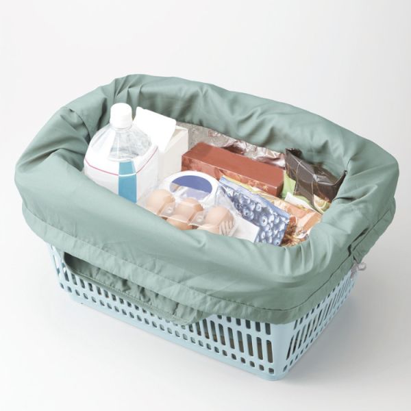MOTTERU 環保購物袋 30L(黑色/淺褐/煙燻粉/黃色/薄荷藍/海軍藍) MOTTERU, 環保購物袋, 保冷購物袋, 可折疊購物袋, 日本設計購物袋, 30L購物袋, 大容量購物袋, 保冷袋, 出國購物袋, Kururito 系列