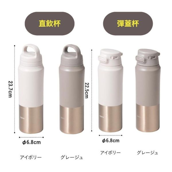 CB JAPAN holms 雙層真空保溫杯 450ml（直飲杯【灰色】/直飲杯【米白色】/彈蓋式【灰色】/彈蓋式【米白色】） CBJAPAN保溫杯,holms保溫杯,日本保溫杯,彈蓋保溫杯,隨身杯推薦,保冷保溫杯,不鏽鋼保溫杯,通勤水壺,輕量水壺,日本杯子