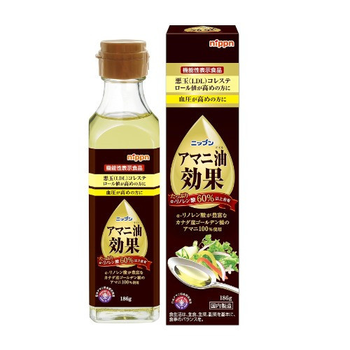 日本直送nippn 日本亞麻仁油 186g 沙拉 莎拉 濃湯 調味 調味油 調味料 【小福部屋】 