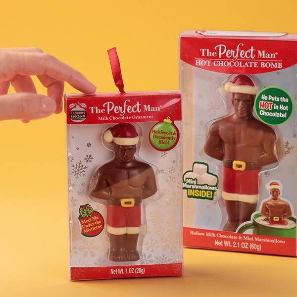 The Perfect Man 完美男人聖誕巧克力 (迷你款/中款-棉花糖/大款) The Perfect Man, 猛男巧克力, 聖誕巧克力, 倒數月曆, 聖誕禮盒, 交換禮物, 節慶甜點, 聖誕節, 耶誕禮物, 日本巧克力, 熱可可, 派對禮盒, 可愛巧克力, 節日限定