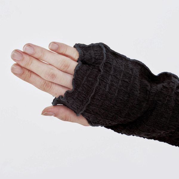 COGIT Sun Block LAB 防曬袖套 65cm（波紋款-象牙白/波紋款-黑色/皺褶款-米色/皺褶款-黑色） COGIT, 防曬袖套, 長版袖套, UV袖套, 涼感袖套, 機車防曬, 夏季防曬配件