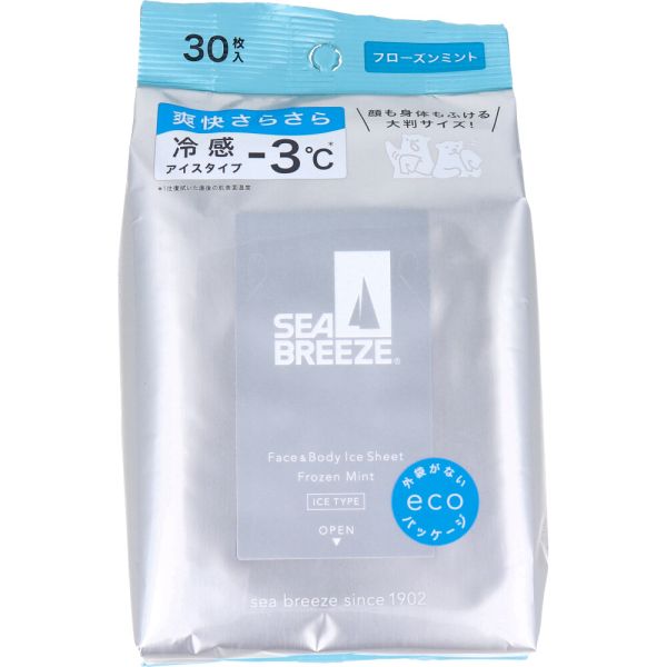 SEA BREEZE 全身爽身濕紙巾 30枚/包 