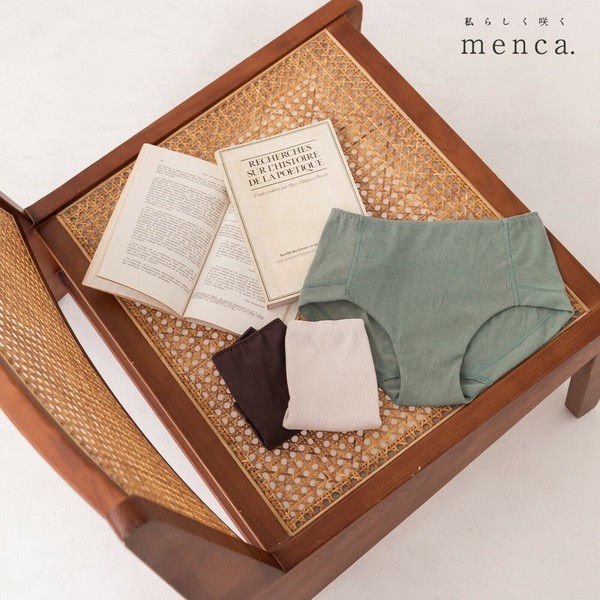 menca. 吸汗速乾無鋼圈棉質內衣褲系列 M-LL (可可棕/灰霧綠/米色) menca, 無鋼圈內衣, 棉質內衣, 吸汗速乾內衣, 機能內著, 美背內衣, 棉混內衣, 日本內衣, 輕柔內著, 透氣內衣, 居家內衣, 舒適內衣, 女性內著