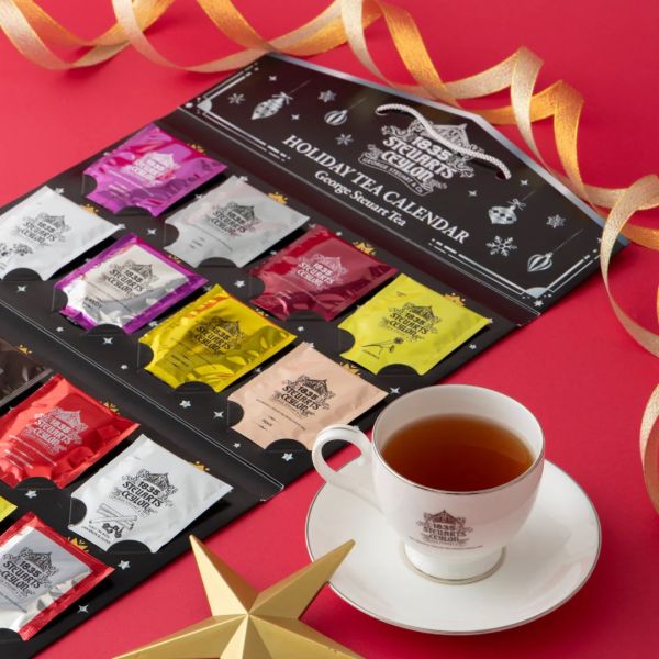 George Steuart Tea 2025 紅茶日曆 (聖誕款/貓咪款) GeorgeSteuartTea,日本紅茶,聖誕倒數月曆,貓咪月曆,聖誕禮盒,紅茶禮盒,日本茶品牌,NECOTSHOP,貓咪插畫,冬季紅茶,節慶禮物,倒數日曆