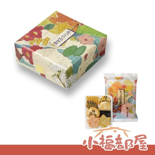 【山春秋 16袋/1袋8枚 禮盒】日本京都名產 小倉山莊 綜合仙貝8種口味 年節送禮 伴手禮【小福部屋】 小倉山莊,日本京都仙貝,山春秋,百人一首,定家的月年節伴手禮,週週到貨,日本直送,日本代購
