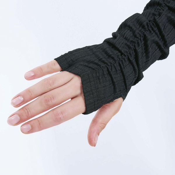 COGIT Sun Block LAB 防曬袖套 65cm（波紋款-象牙白/波紋款-黑色/皺褶款-米色/皺褶款-黑色） COGIT, 防曬袖套, 長版袖套, UV袖套, 涼感袖套, 機車防曬, 夏季防曬配件