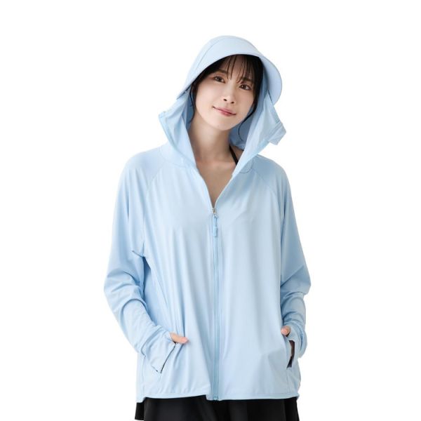 TEEN KEEP 連帽涼感防曬外套(淺藍色/灰色/白色/粉色/黑色) TEEN KEEP 涼感防曬外套,日本防曬衣,6WAY連帽外套,冰絲涼感外套,UPF50+防曬衣,夏季防曬外套推薦,透氣防曬連帽衣,戶外防曬衣,機車防曬外套,輕薄快乾防曬衣