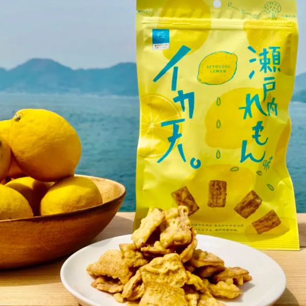 MARUKA 瀨戶內檸檬花枝餅乾 65g MARUKA 瀨戶內檸檬花枝餅乾,瀨戶內檸檬零食,花枝餅乾,日本鹹香餅乾,日本下酒菜,日本零食推薦,酥脆餅乾,宵夜零食