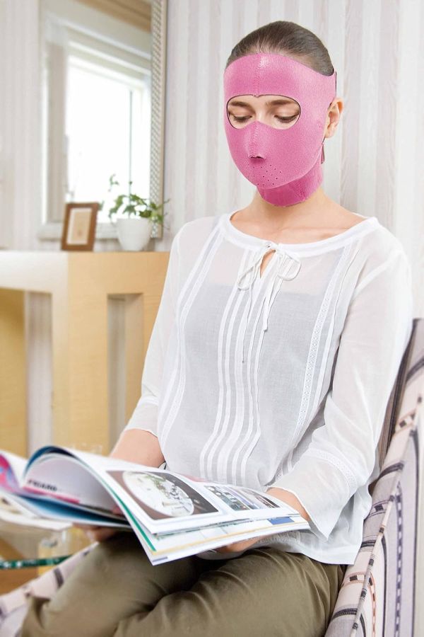 COGIT 日本製 鍺元素暖感小顏面罩 COGIT, 小顏面罩, 發汗面罩, 日本製保養, 臉部包覆, 暖感護理, 線條保養, 立體貼合, 鍺元素面罩, 居家美容用品