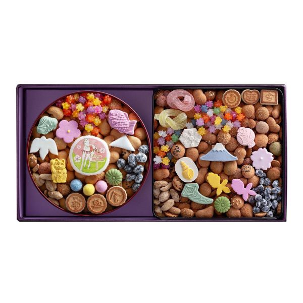 銀座 菊廼舎 鐵盒餅乾禮盒 (馬年限定 170g/富士山 180g/鯛魚 70g/冬季限定 流星 70g/特選小禮盒 340g/馬年限定 170g＋富士山 180g/馬年限定 170g＋特選禮盒 340g) 菊廼舎,冨貴寄,日本和菓子,東京伴手禮,鐵盒餅乾,日本禮盒,馬年限定,富士山禮盒,新年禮盒,年節伴手禮,金平糖,日本名產