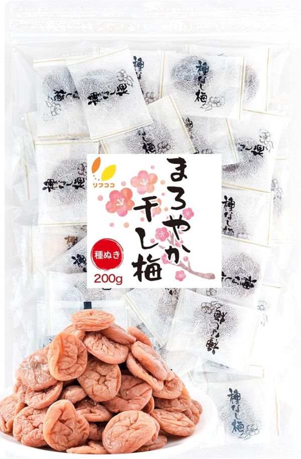 日本直送リフ工房 無籽梅乾 200g 獨立包裝 紫蘇口味 梅片 鹽分補給 露營 健行 爬山【小福部屋】 
